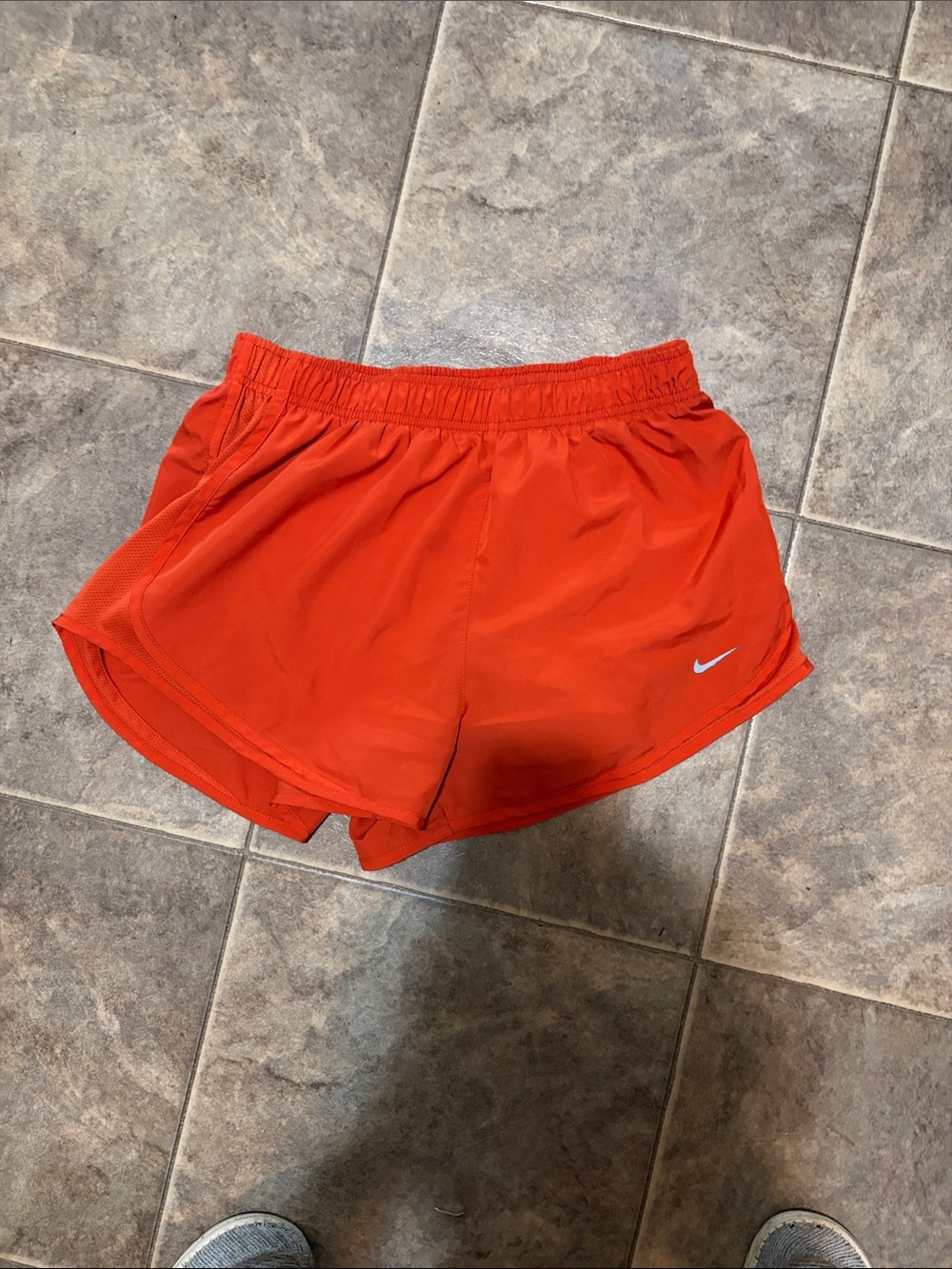 Nike Women’s Bright Orange Athletic Running Shorts